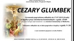 Zmarł Cezary Glumbek. Żył 58 lat.