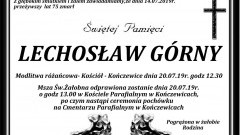 Zmarł Lechosław Górny. Żył 75 lat