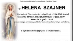 Zmarła Helena Szajner. Żyła 91 lat.