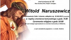 Zmarł Witold Naruszewicz. Żył 62 lata.