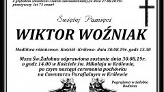 Zmarł Wiktor Woźniak. Żył 73 lata.