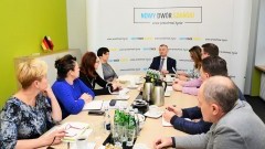 Spotkanie Burmistrza Nowego Dworu Gdańskiego z dyrektorami gminnych placówek oświatowych.
