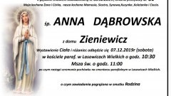 Zmarła Anna Dąbrowska. Żyła 31 lat.