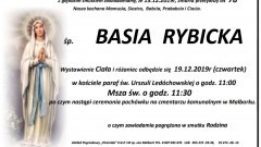 Zmarła Basia Rybicka. Żyła 78 lat.