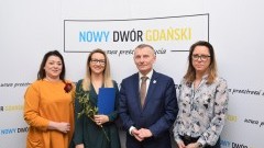 Akt nadania awansu zawodowego na stopień nauczyciela mianowanego Pani Ewelinie Doba