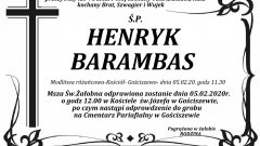 Zmarł Henryk Barambas. Żył 78 lat.