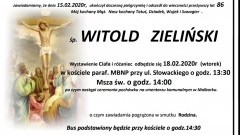 Zmarł Witold Zieliński. Żył 86 lat.