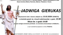 Zmarła Jadwiga Gierukas. Żyła 100 lat.