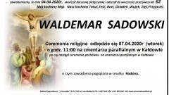 Zmarł Waldemar Sadowski. Żył 62 lata.