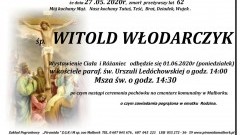 Zmarł Witold Włodarczyk. Żył 62 lata.