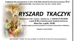 Zmarł Ryszard Tkaczyk. Żył 72 lata.