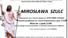 Zmarła Mirosława Szulc. Żyła 59 lat.