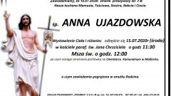 Zmarła Anna Ujazdowska. Żyła 78 lat.