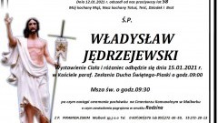 Zmarł Władysław Jędrzejewski. Żył 58 lat.