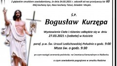 Zmarł Bogusław Kurzępa. Żył 60 lat.