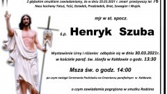 Zmarł Henryk Szuba. Żył 76 lat.