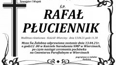 Zmarł Rafał Płuciennik. Żył 36 lat.