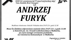 Zmarł Andrzej Furyk. Żył 77 lat.