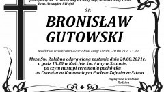 Zmarł Bronisław Gutowski. Żył 78 lat.