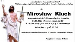 Zmarł Mirosław Kluch. Żył 59 lat.