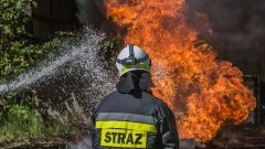 Pożar budynku gospodarczego w Solnicy  – raport nowodworskich służb mundurowych.