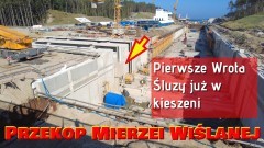 Pierwsze wrota śluzy już w kieszeni. Przekop Mierzei Wiślanej 9 września&#8230;