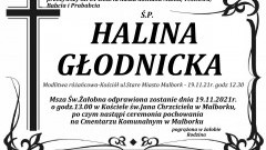 Zmarła Halina Głodnicka. Żyła 81 lat.