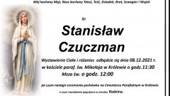 Zmarł Stanisław Czuczman. Żył 69 lat.