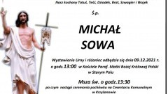 Zmarł Michał Sowa. Żył 67 lat.