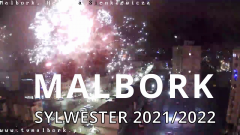Sylwester 2021/2022 w Malborku. Zobacz materiał wideo z kamer Telewizji Malbork