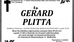 Zmarł Gerard Plitta. Żył 77 lat.