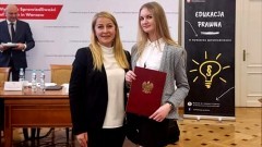 Nowy Dwór Gdański. Jola Gul laureatką Ogólnopolskiej Olimpiady Wiedzy o Prawie i Wymiarze Sprawiedliwości.