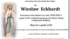 Zmarł Wiesław Eckhardt. Żył 54 lata.