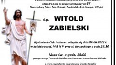 Zmarł Witold Zabielski. Żył 87 lat.