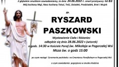 Zmarł Ryszard Paszkowski. Żył 83 lata.