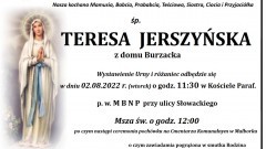 Zmarła Teresa Jerszyńska. Żyła 67 lat.