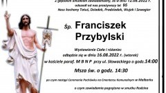 Zmarł Franciszek Przybylski. Żył 95 lat.