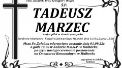 Zmarł Tadeusz Marzec. Miał 83 lata.