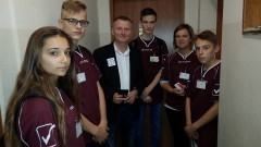 Światowy Dzień Tabliczki Mnożenia. Młodzież z Kmiecina odwiedziła nowodworską Gminę - 25.09.2015