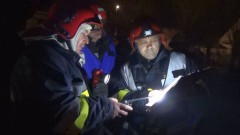 24 godzinne ćwiczenia strażaków w ruinach wsi Stare Babki - 3.12.2015  