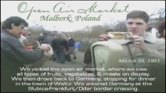 Malbork z 1991 roku na filmie amerykańskich turystów. Zobacz dwa nagrania wideo z 24 marca 1991 roku