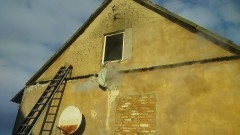 Pożar w Groszkowie gm.Sztutowo. Strażacy ratowali dom - 22.01.2016