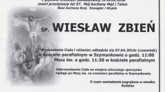 Zmarł Wiesław Zbień. Żył 57 lat.