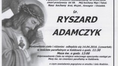 Zmarł Ryszard Adamczyk. Żył 58 lat.