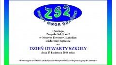 DZIEŃ OTWARTY SZKOŁY  Zespołu Szkół nr 2 w Nowym Dworze Gdańskim – 25.04.2016