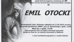 Zmarł Emil Otocki. Żył 26 lat.