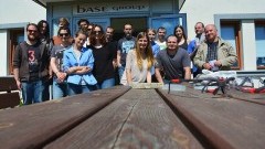 Nowy Dwór Gd. Studenci  Akademii Sztuk Pięknych rzeźbili w ŻOK-u - 16.05.2016