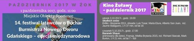 Nowy Dwór Gdański : Październik z Kinem Żuławy oraz Żuławskim Ośrodkiem&#8230;