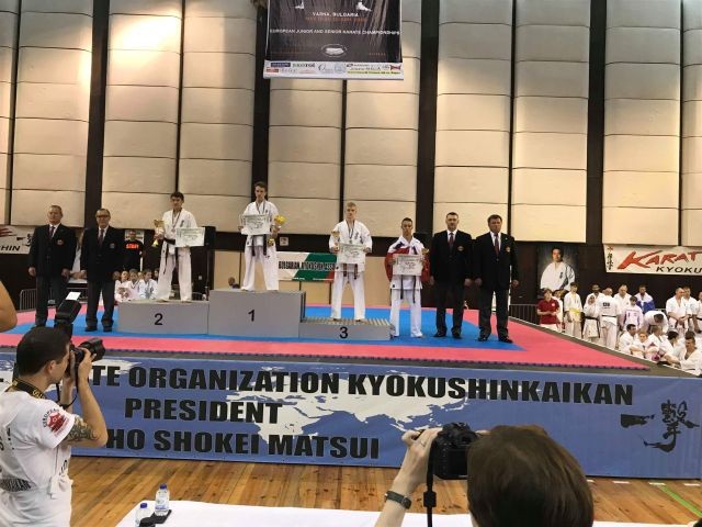 Kadra Malborskiego Klubu Kyokushin Karate na Mistrzostwach Europy w Bułgarii