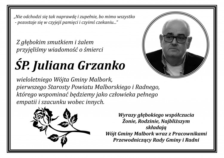 Zmarł Julian Grzanko. Miał 68 lat.